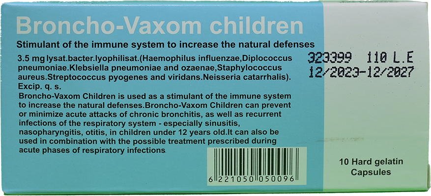 BRONCHO-VAXOM INF 10 CAPSULES