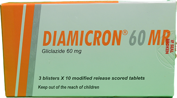 DIAMICRON MR 60 MG 30 TABLET