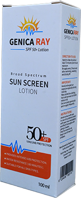 GENICA RAY SUN SCREEN SPF50+ LOTION 100ML