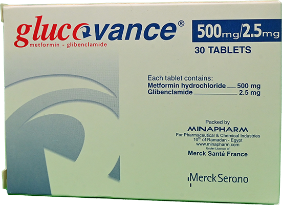 GLUCOVANCE  2.5 / 500 MG 30 TABLET