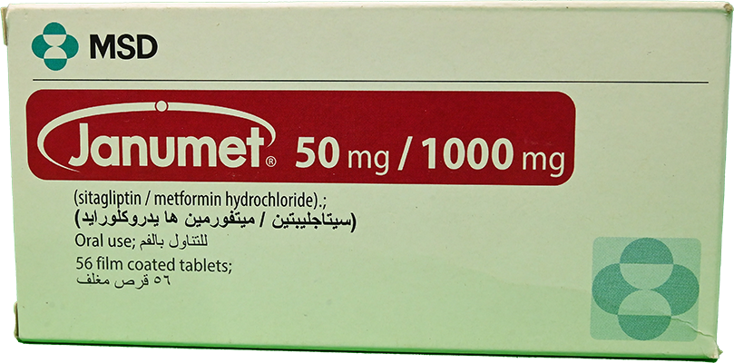 JANUMET 50/1000 MG 56 TABLET