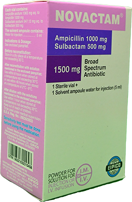NOVACTAM 1000/500MG VIAL