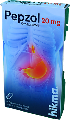 PEPZOL 20 MG 14 CAPSULES