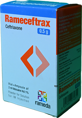 RAMECEFTRAX 500 MG I.M VIAL