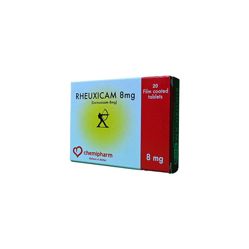 RHEUXICAM 8 MG 20 TABLET