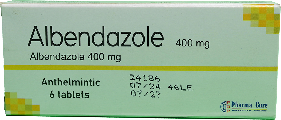 ALBENDAZOLE 400 MG 6 TABLET