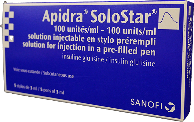 APIDRA  SOLOSTAR  100 U / ML  5 PENS  3 ML
