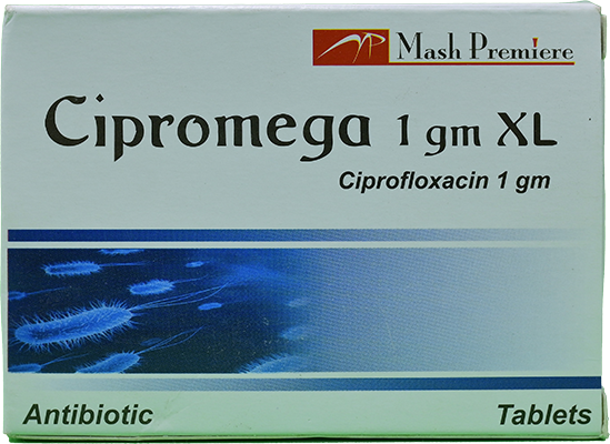 CIPROMEGA 1 GM XL 14 TABLET