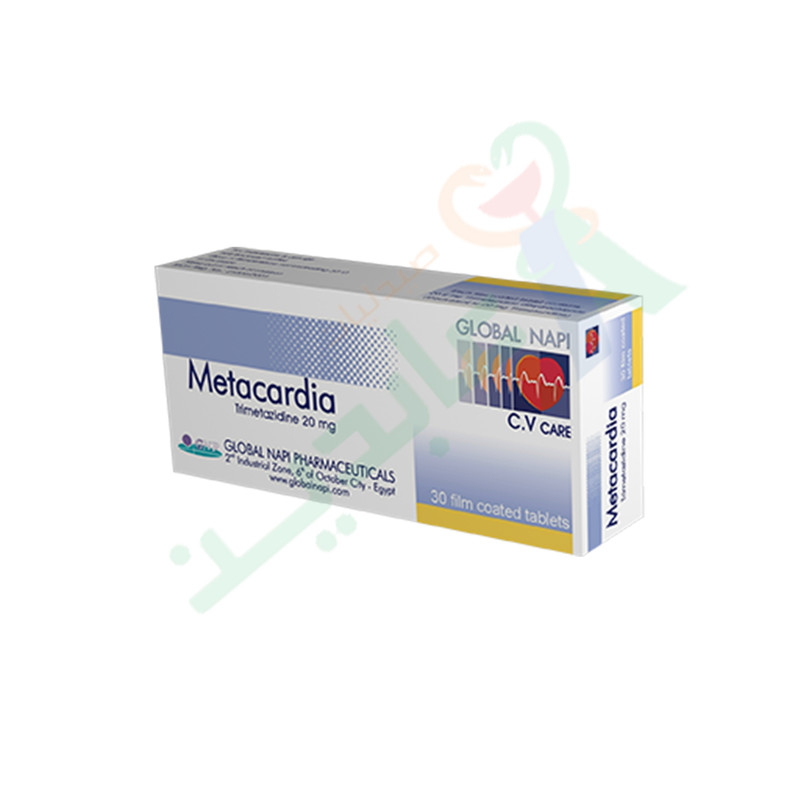 METACARDIA 20 MG 30 TABLET