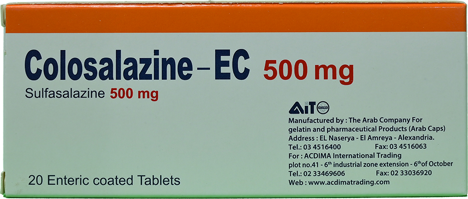 COLOSALAZINE EC 500 MG 20 TABLET