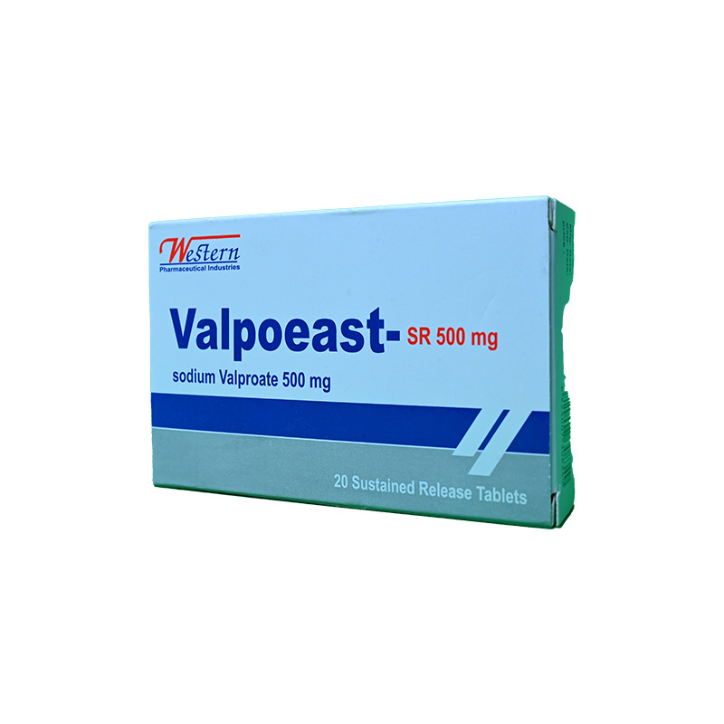 VALPOEAST SR 500 MG 20 TABLET