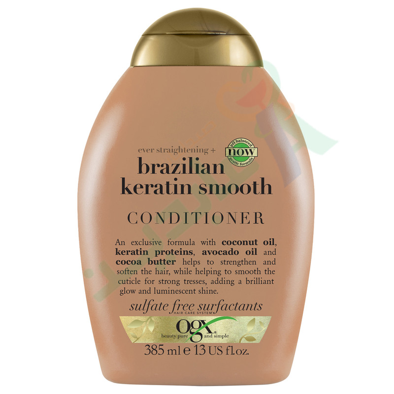 OGX CONDITIONER BRAZILIAN KERATIN SMOOTH 385ML