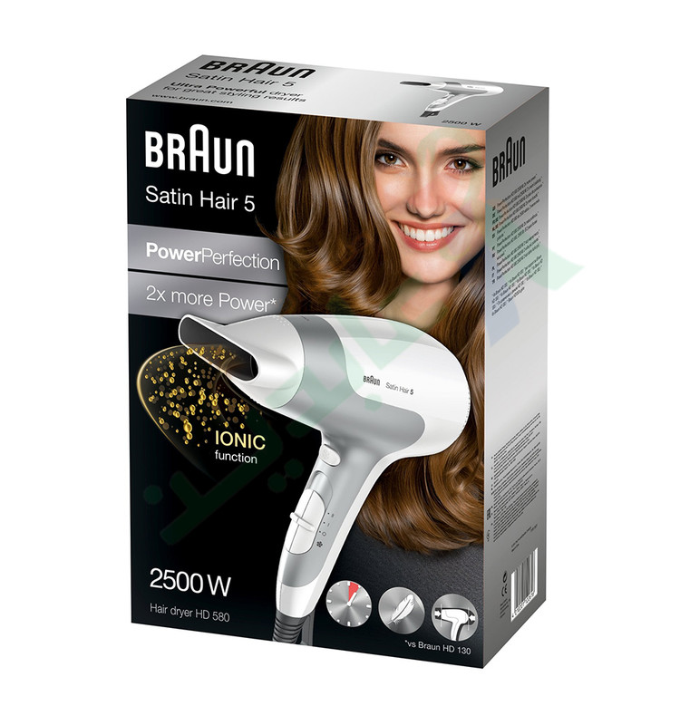 BRAUN SATIN HAIR 5 HAIR DRYER HD 580