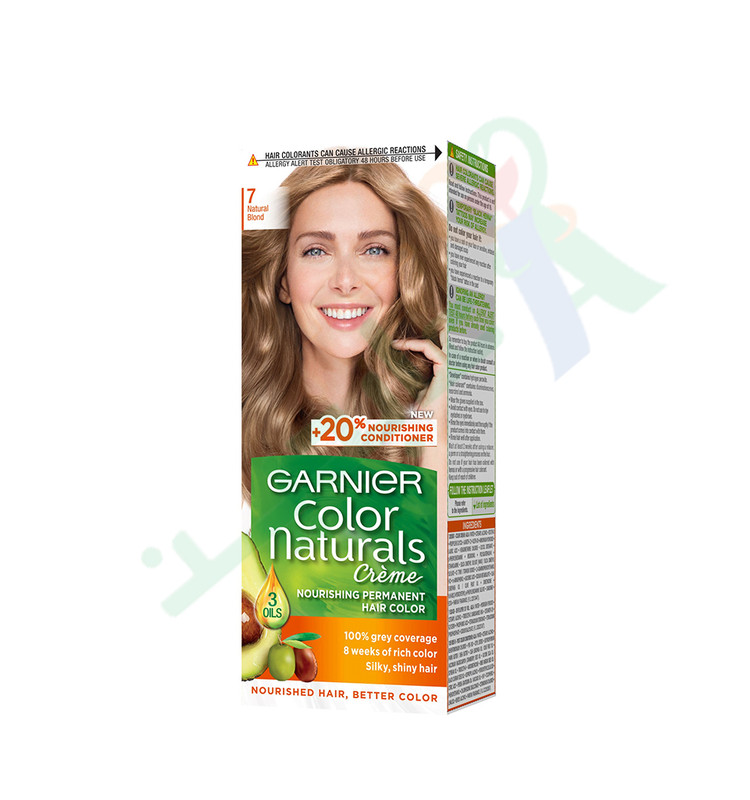 GARNIER COLOR NATURALS 7 +PLATE + BRUSH FOR DYE--