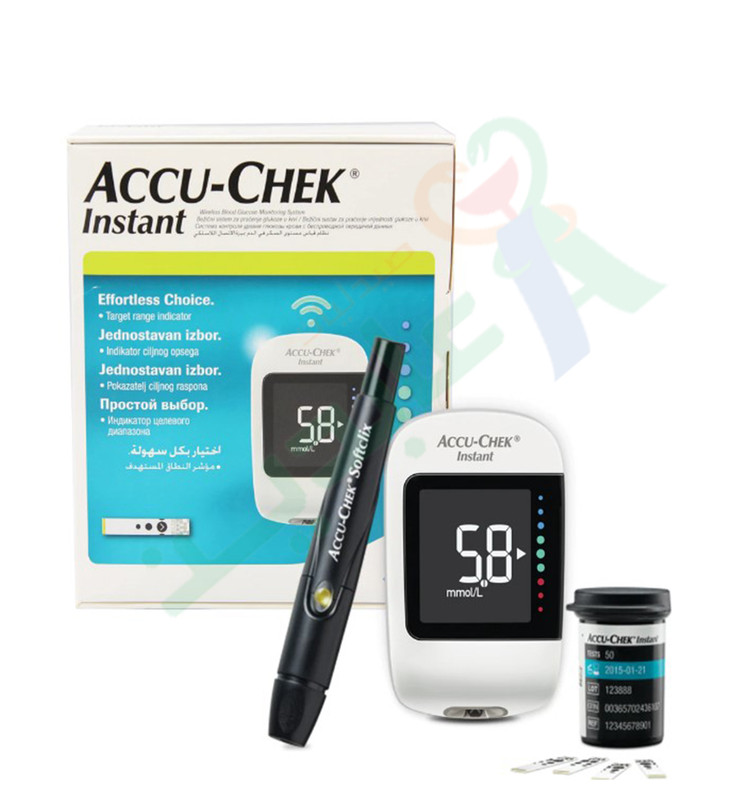 ACCU CHEK INSTANT +10 TEST جهاز سكر