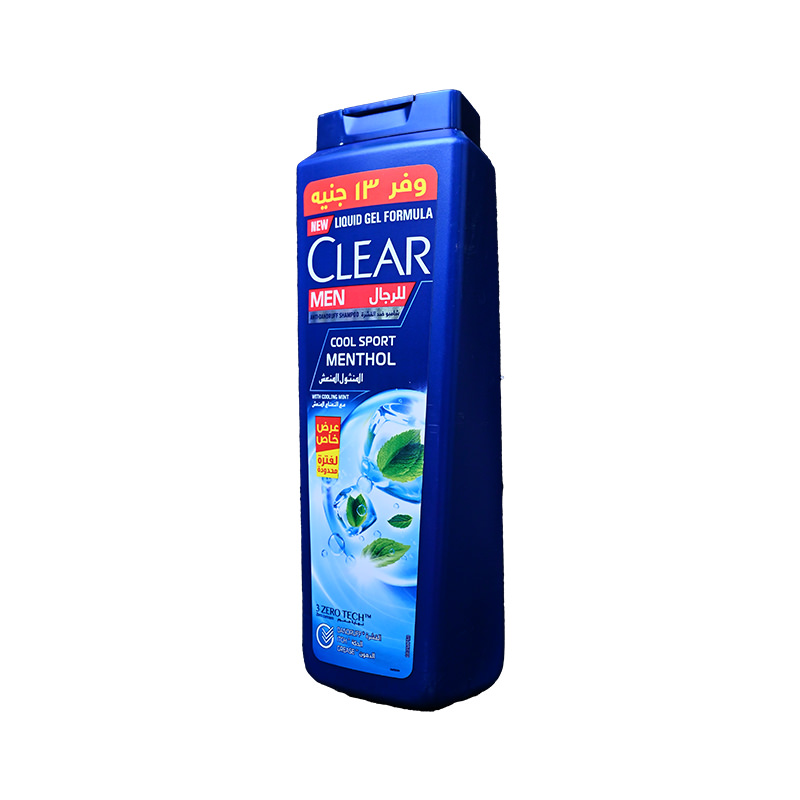 CLEAR MEN SHAMPOO COOL SPORT MENTHOL 600 ML OFFER