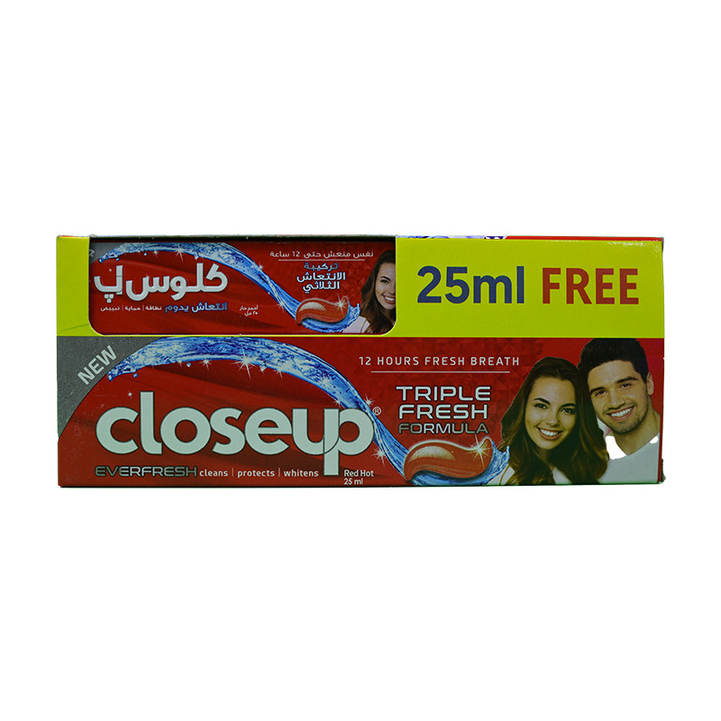 CLOSEUP RED FRESH 100 ML+ CLOSE UP 25 ML FREE