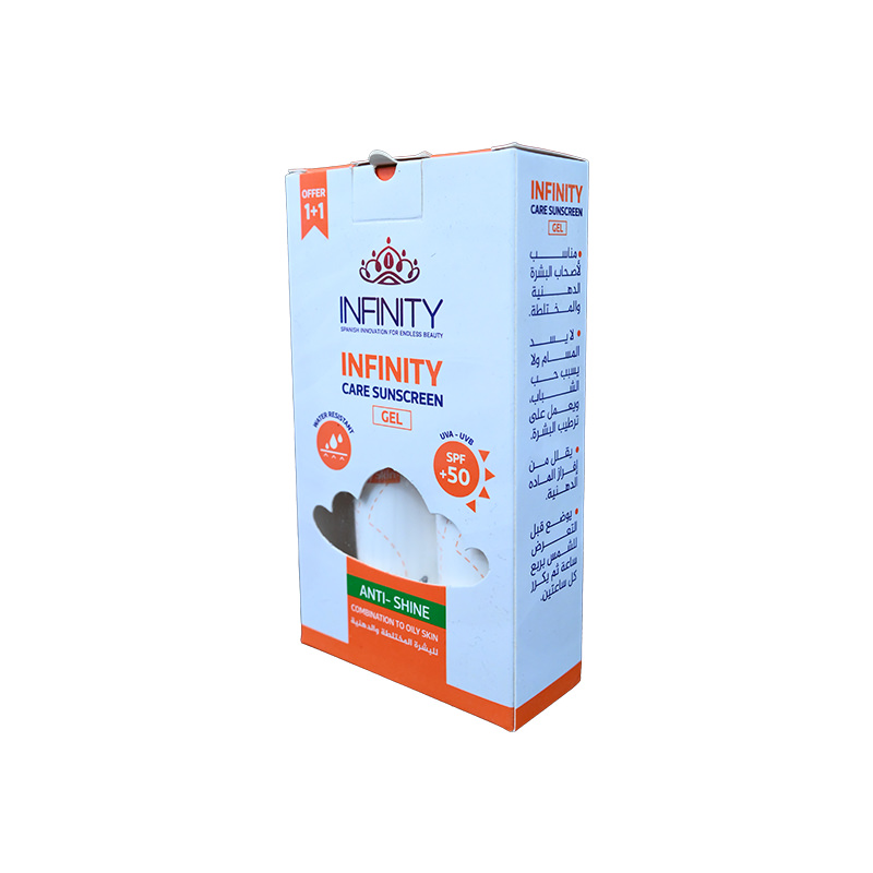 INFINITY CARE SUNSCREEN GEL+50 SPF 60ML 1+1FREE