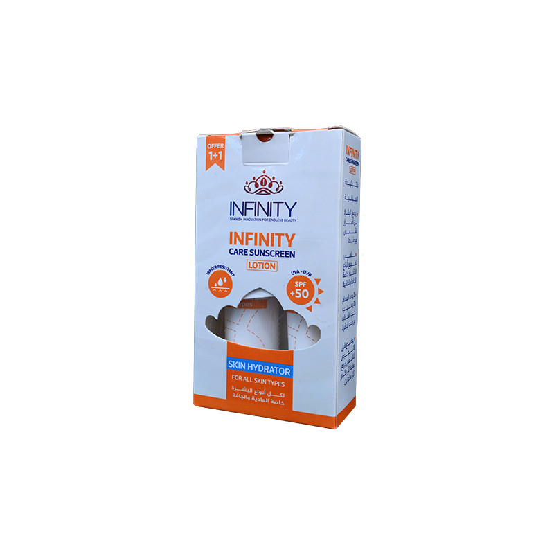 INFINITY CARE SUNSCREEN LOTION +50 SPF 60 ML& 1+1