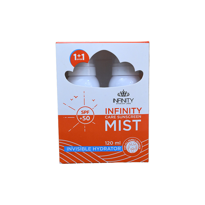 INFINITY CARE SUNSCREEN MIST SPF 50 120ML+1 FREE