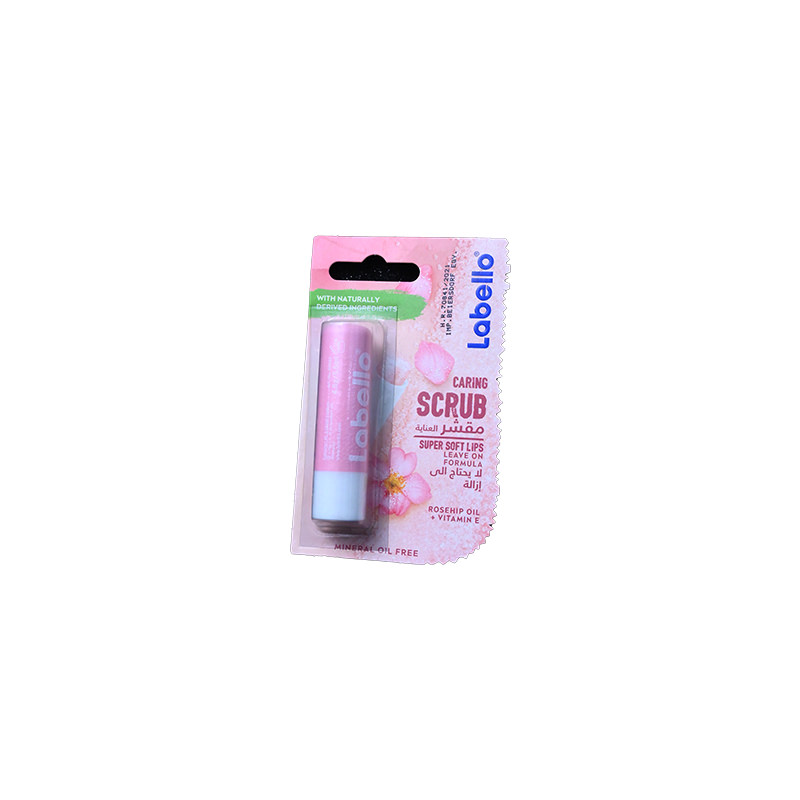LABELLO CARING SCRUB ROSEHIP OIL+VITAMIN E 5.5 ML
