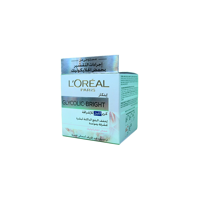 LOREAL PARIS GLYCOLIC-BRIGHT NIGHT CREAM 50ML