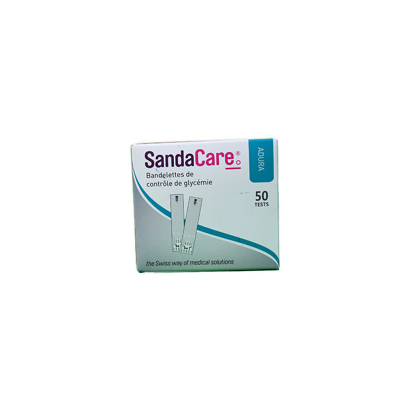 SANDA CARE GLUCOSE TEST STRIPS 50 TESTS