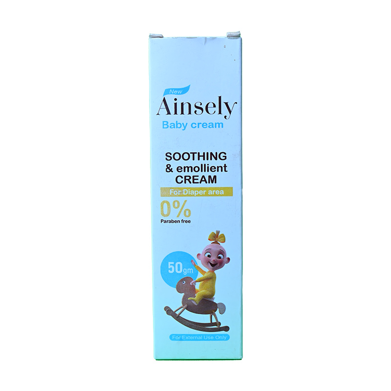AINSELY SOOTHING EMOLLIENT BABY CREAM 50 GM