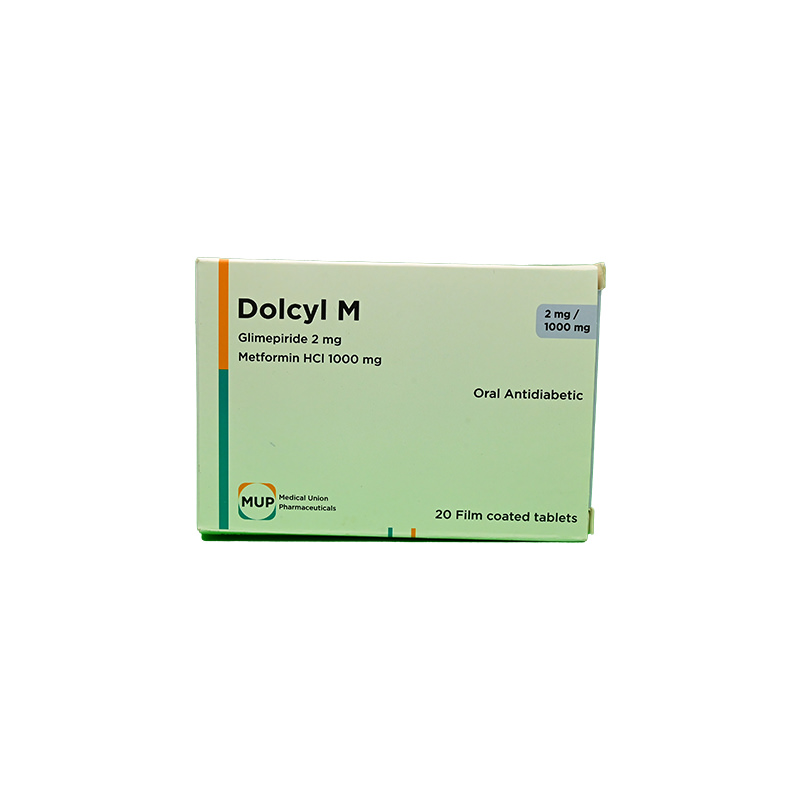 DOLCYL M 2MG/1000MG 20TAB