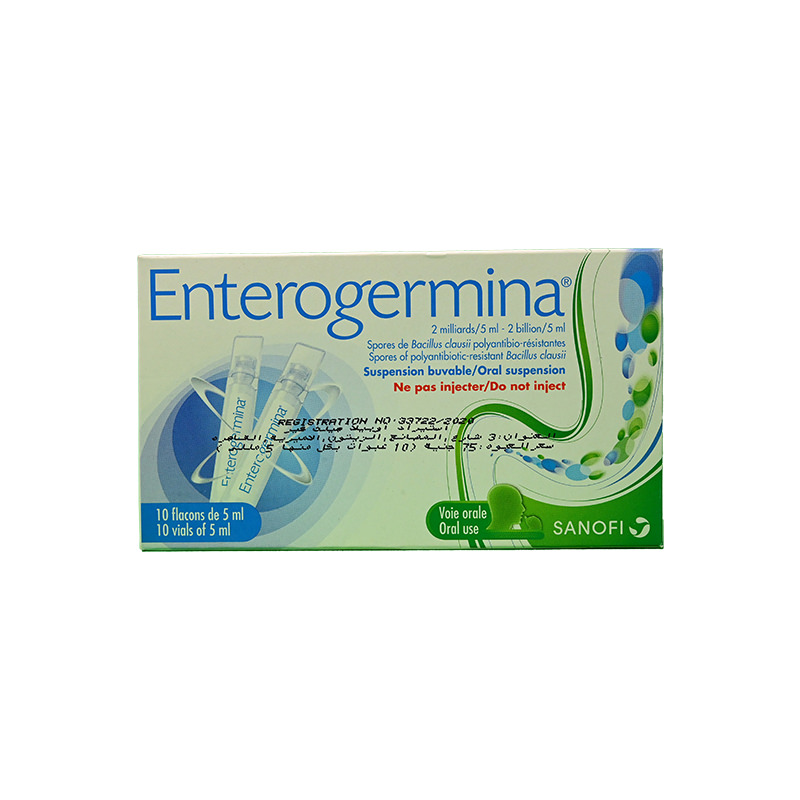 ENTEROGERMINA 2BIL/5ML ORAL SUSPENSION 10 UNITES