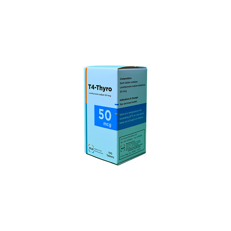 T4 THYRO 50 MCG 100 TAB