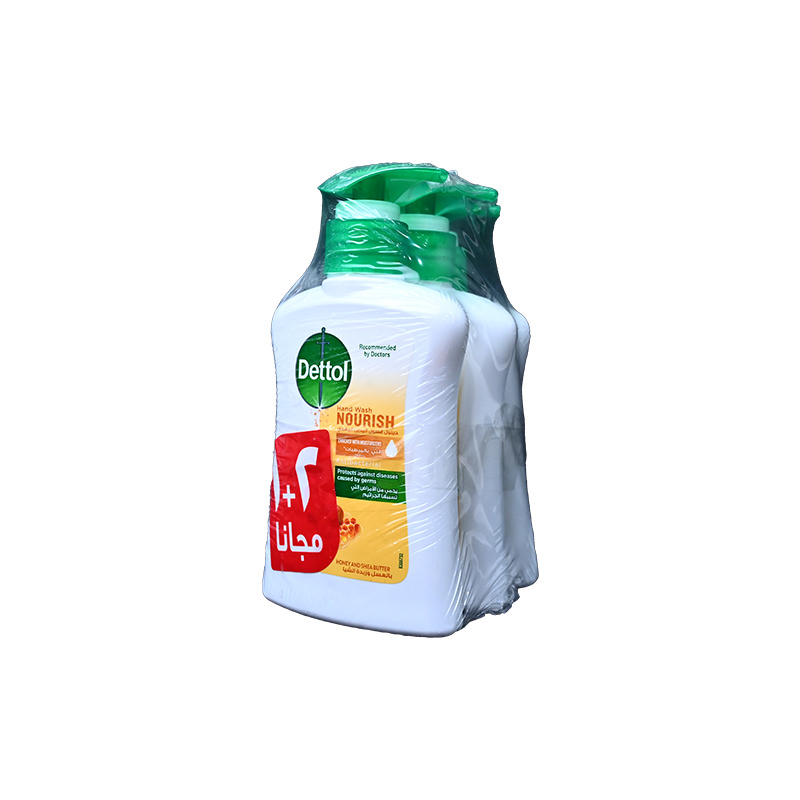 DETTOL HAND WASH NOURISH HONEY&SHEA BUTTER 2+1FREE 1 BOX