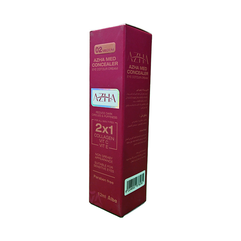 AZHA MED 02 MEDIUM CONCEALER EYE CONTOUR CREAM12ML 1 BOX
