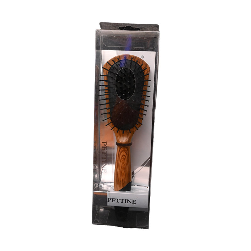WOODEN HAIR BRUSH WITH HAND 1 BOX 888