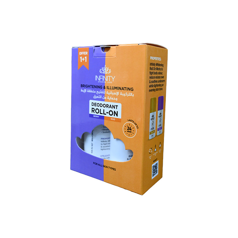 INFINITY ROLL ON BERRY 80 ML +OUD 80 ML 1+1 OFFER 1 BOX