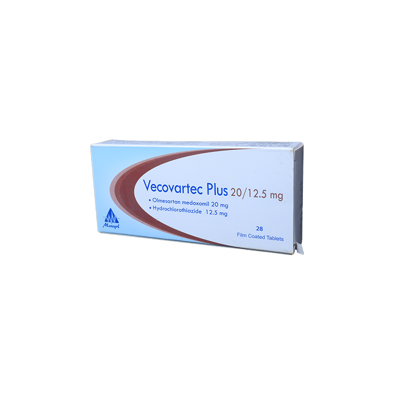VECOVARTEC PLUS 20/12.5 MG TAB 4 STRIP 28 TAB