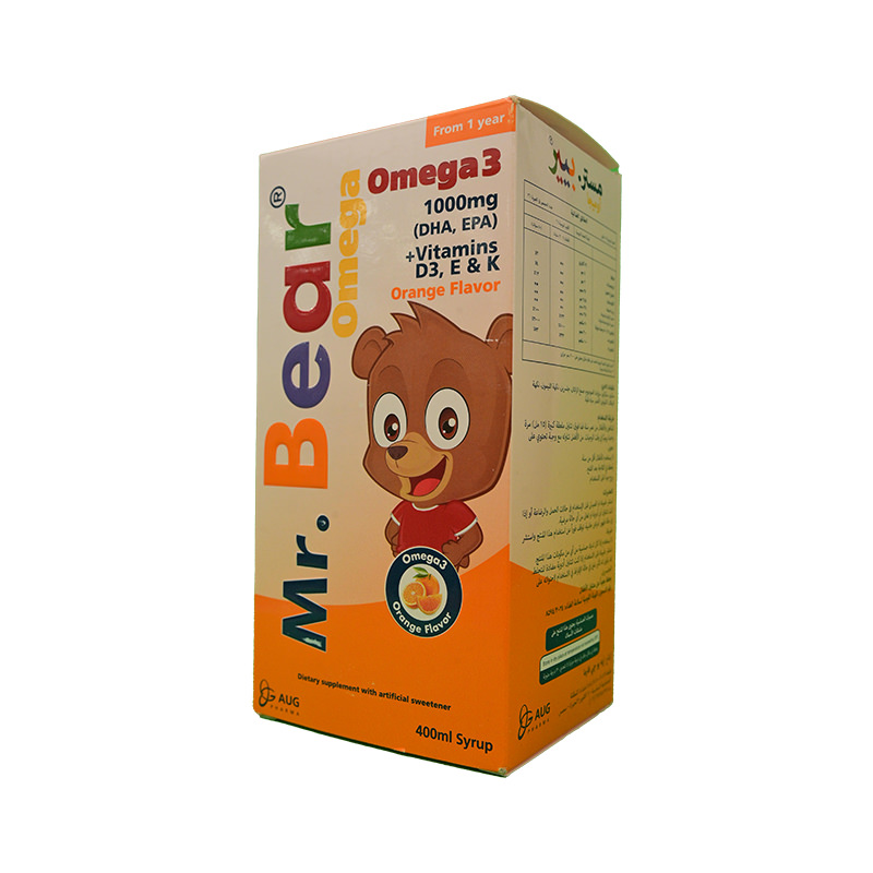 MR BEAR OMEGA SYRUP 400ML 1 BOX
