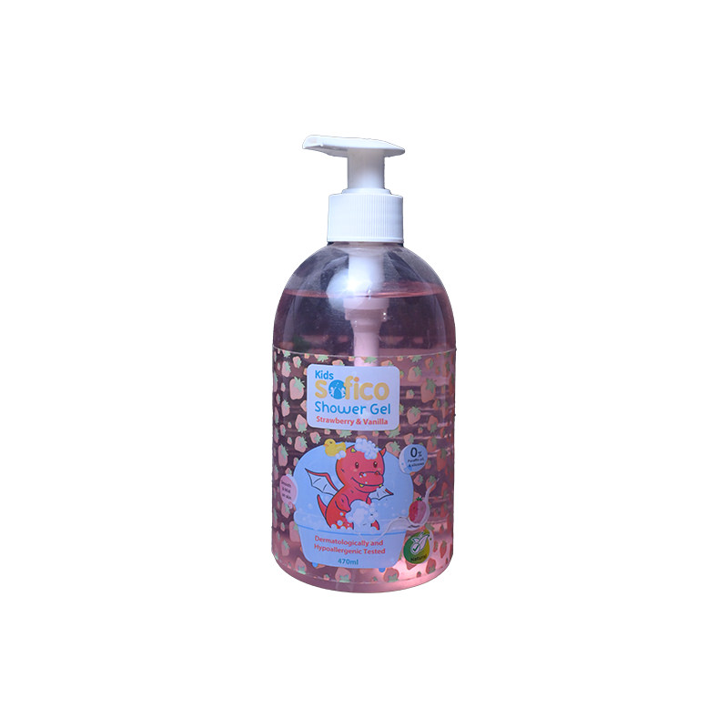 SOFICO KIDS SHOWER GEL STRAWBERRY&VANILLA 470 ML 1 BOX