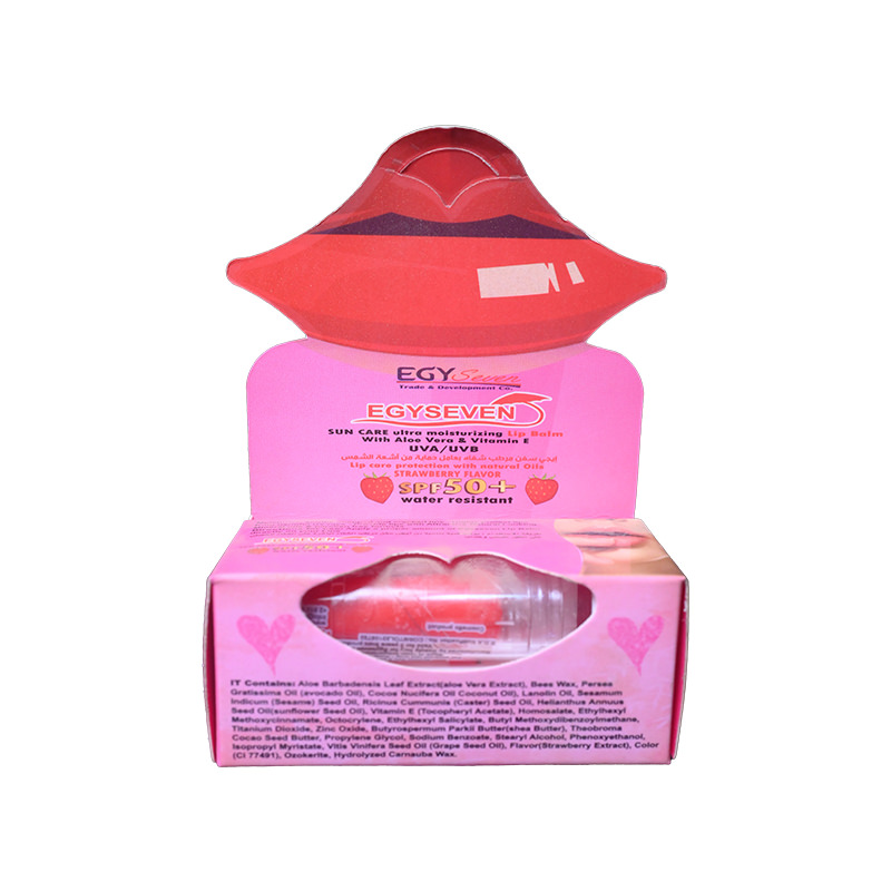 EGYSEVEN SUN CARE SPF+50 LIP BALM STRAWBERRY  1 BOX