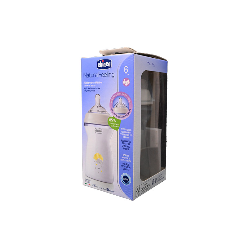 CHICCO NATURAL FEELING +6M 330ML 3763 1 ONE UNIT