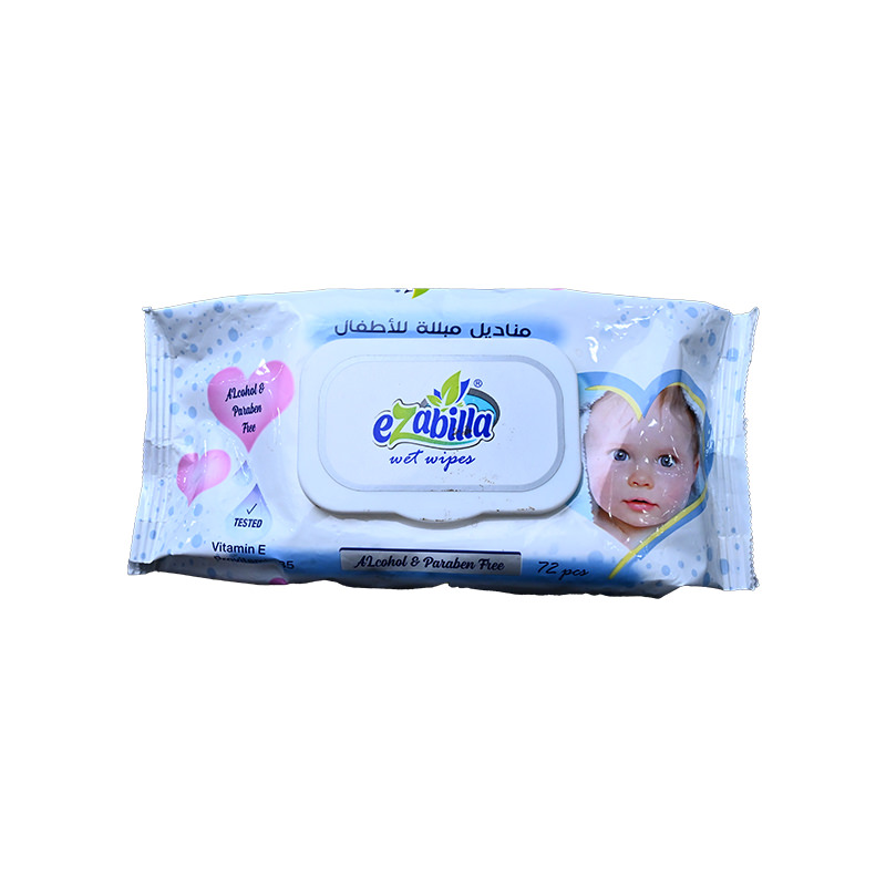 EZABILLA BABY WET WIPES 72 PCS 1 BOX