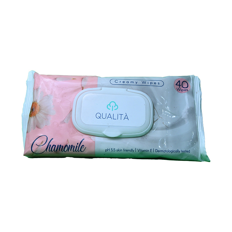 QUALITA WIPES CHAMOMIL 40 WIPES  1 BOX