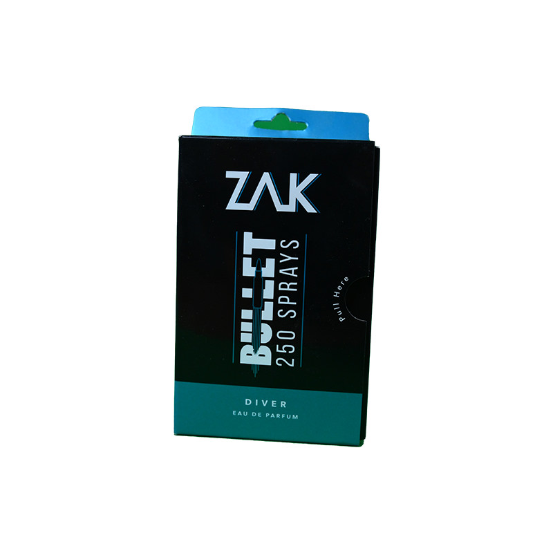 ZAK BULLET DIVER EAU DE PARFUM 250 SPRAYS 25ML 1 BOX