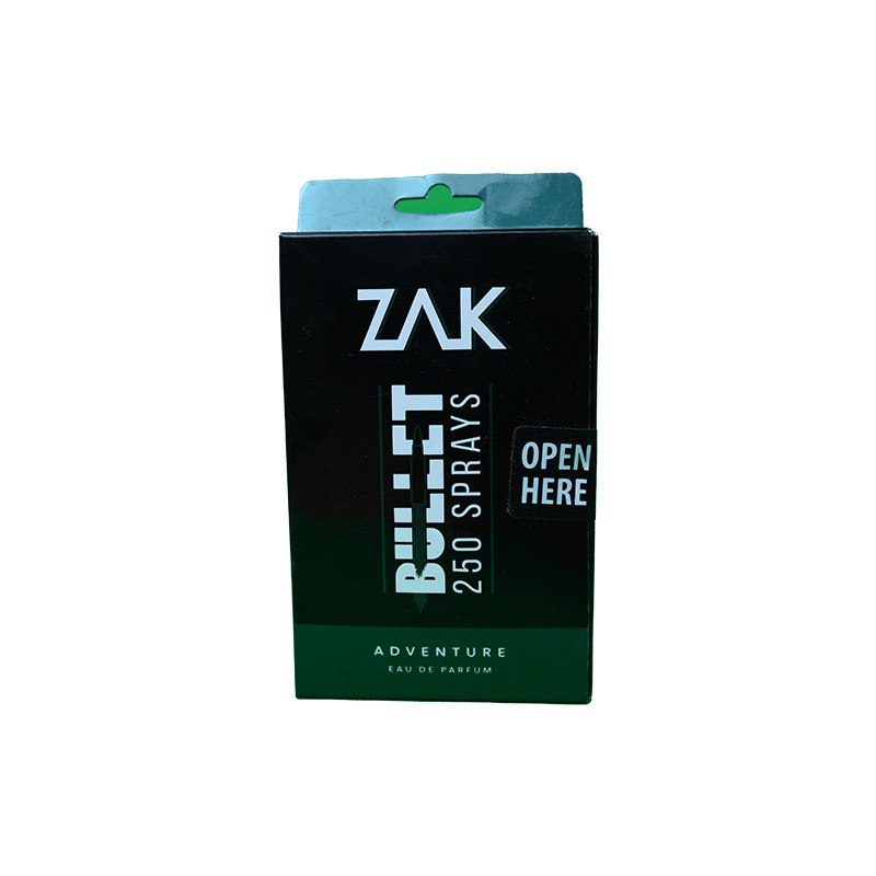 ZAK BULLET ADVENTURE PARFUM 250 SPRAYS 25ML 1 BOX