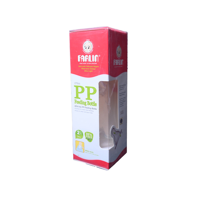 FARLIN WIDE NECK SILICONE FEEDING BOTTLE 270ML 1 BOX