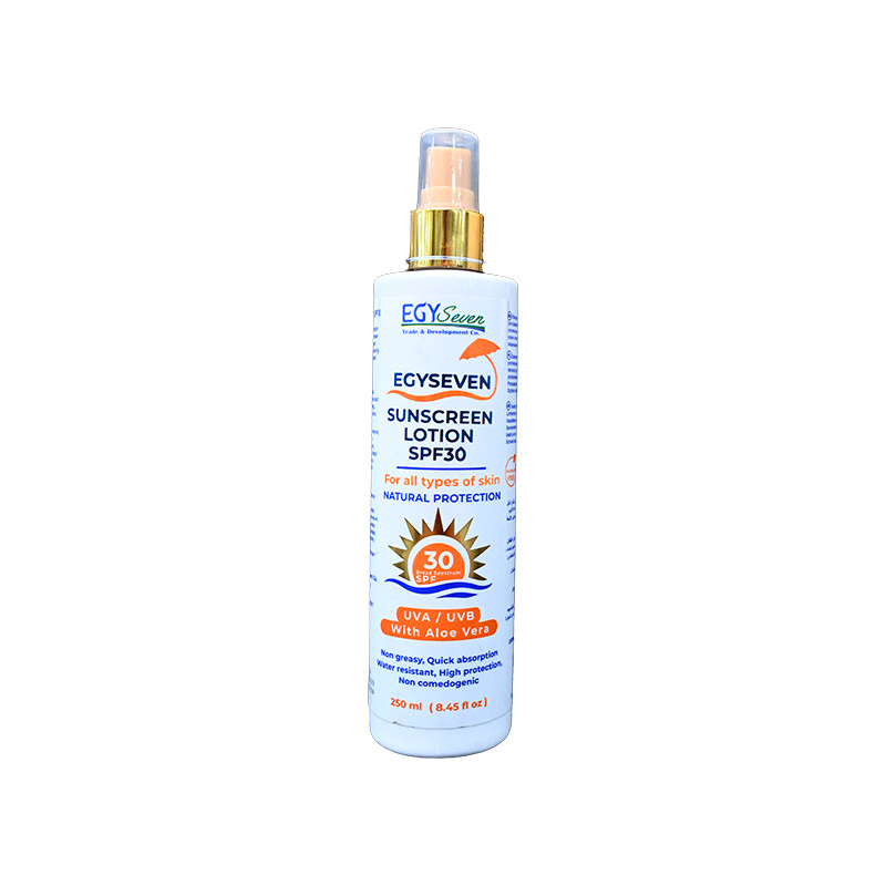 EGYSEVEN SUNSCREEN SPF30+ LOTION 250ML 1 BOX