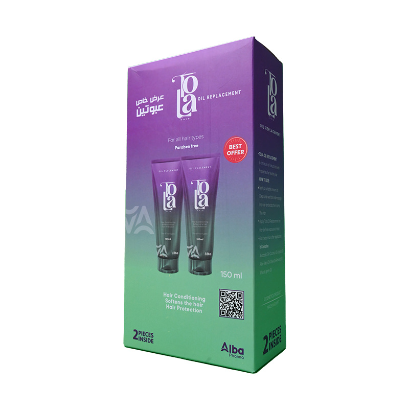 TOLA HAIR OIL REPLACEMENT 150ML+1 FREE 1 BOX