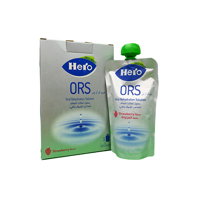 HERO ORS ORAL SOLUTION 200 ML 3 POUCH 3 UNIT 3 UNIT