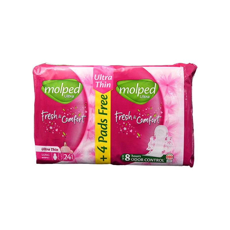 MOLPED FRESH&COM ULTRA THIN LONG 24+4PADS 3244 1 BOX