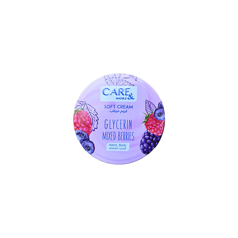 CARE&MORE SOFT CREAM GLYCERIN&MIXED BERRIES 75ML 1 BOX